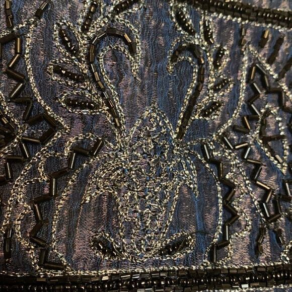 Adrianna Papell Evening Mandarin Beaded Vintage Jacket - Picture 8 of 15